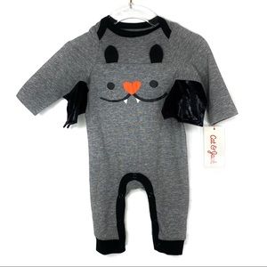 Cat & Jack Grey Bat Wings One Piece Outfit Newborn